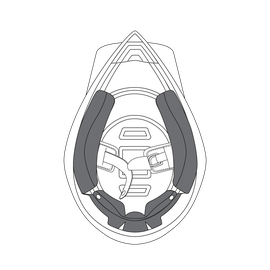 AGV CHEEK PADS AX-8 EVO (L) - 2015