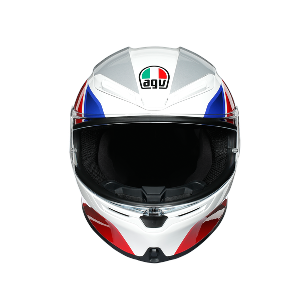 k6-agv-dot-ece-multi-mplk-hyphen-white-red-blue image number 1