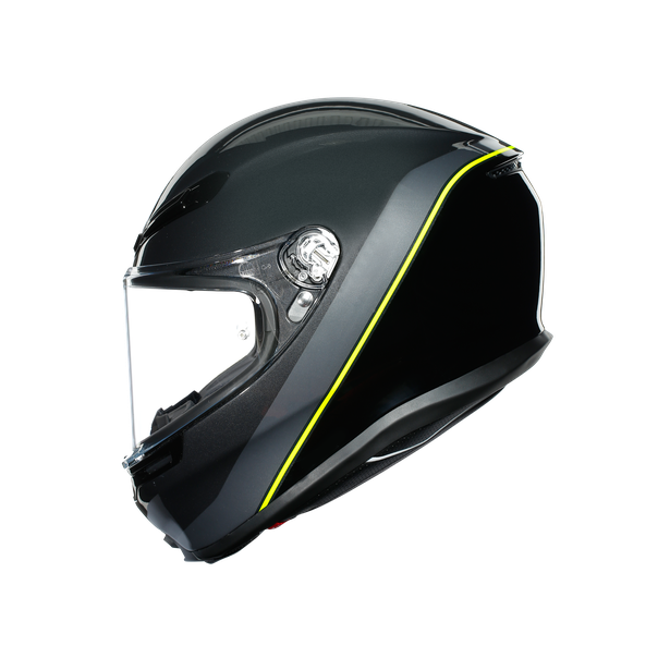 k6-agv-dot-ece-multi-mplk-minimal-gunmet-black-yellow-fl image number 2